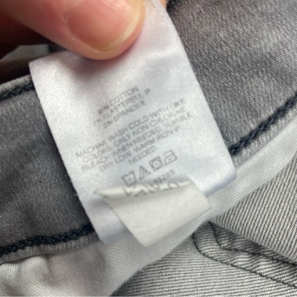 Express Skinny High Rise Hyper Stretch Jeans Gray Size 14R - Picture 4 of 4